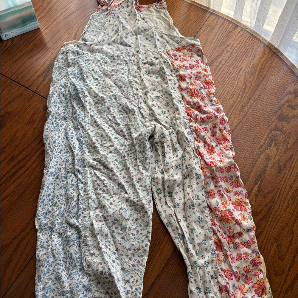 Sacred Threads Overalls Romper Patchwork Boho Hip… - image 6